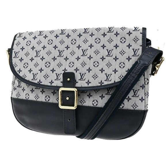 LOUIS VUITTON LV Belanger Shoulder Bag Monogram Mini Canvas Blue M92670 18RL018 - Picture 1 of 16